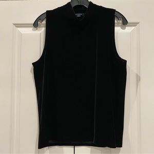 J. Crew Velvet Mock Neck Tank Top